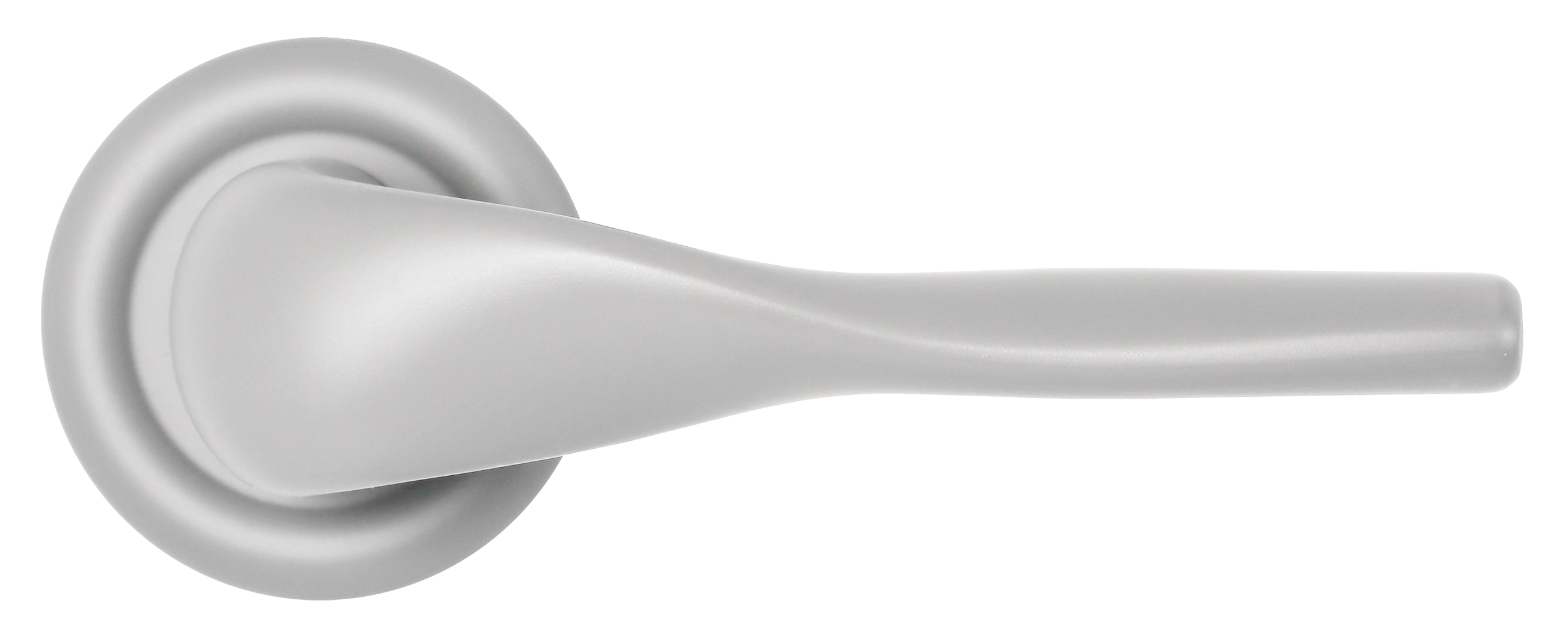 Ручка дверная LVB R7 SSW на круглой розетке, цвет Стокгольмский снегопад/Stockholm Snowfall фото купить в Набережных Челнах