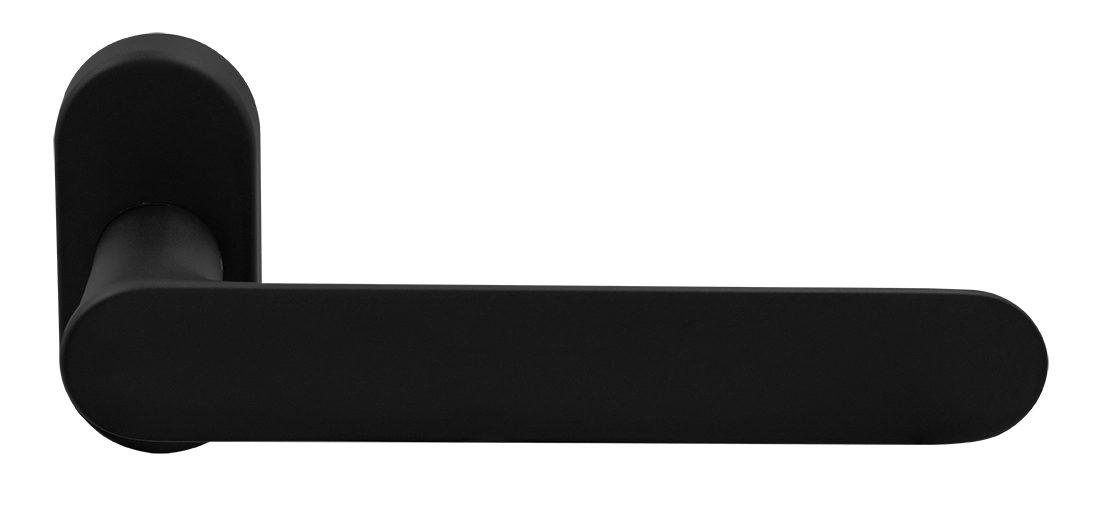 Ручка оконная LE BOAT W1 NERO-ST на прямоугольной розетке, цвет черный soft-touch, латунь фото morelli Набережные Челны