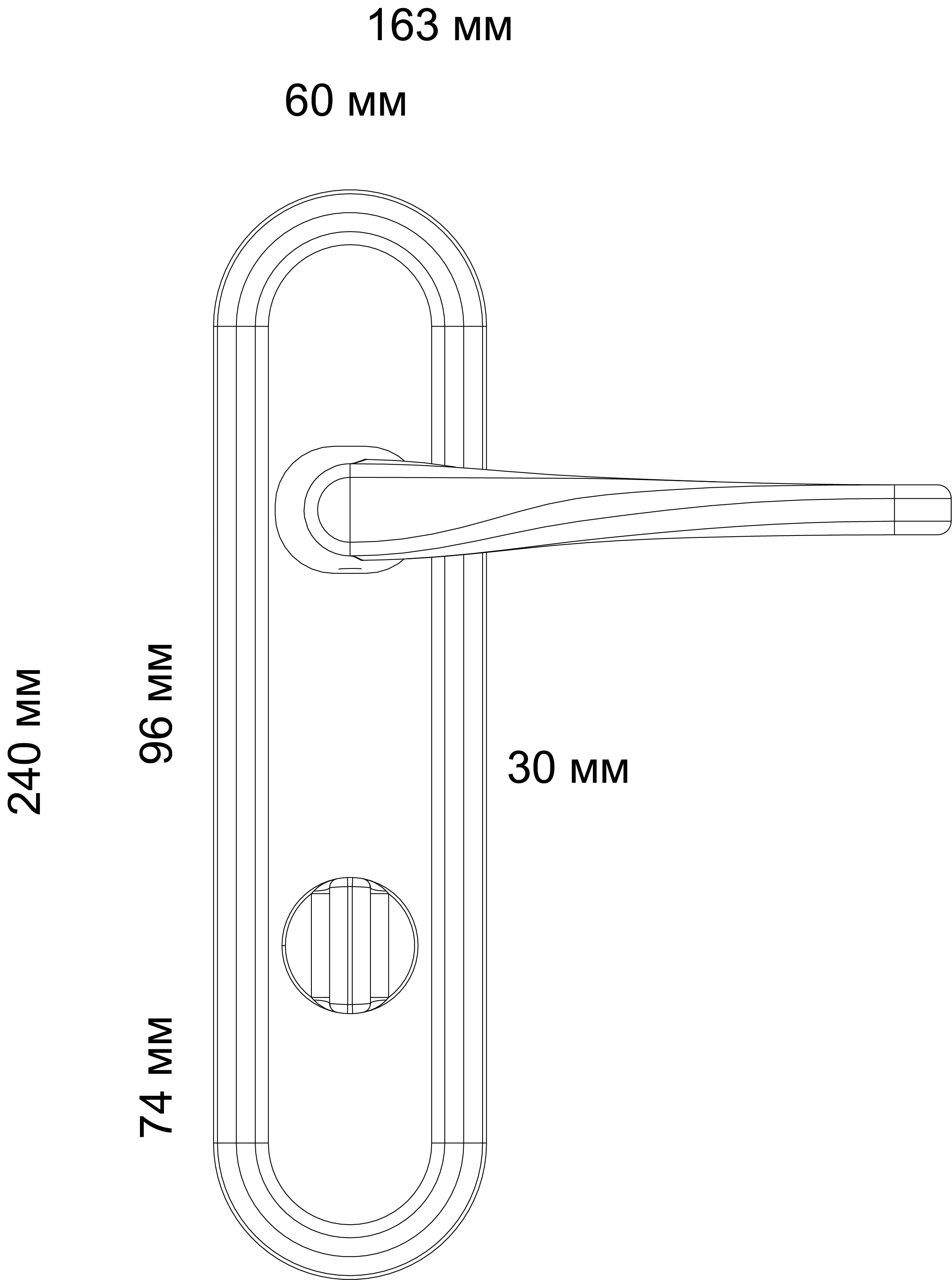 Ручка дверная THE OLYMPICS PLR WF на планке, цвет Зимняя стужа/Winter Frost фото фурнитура Набережные Челны