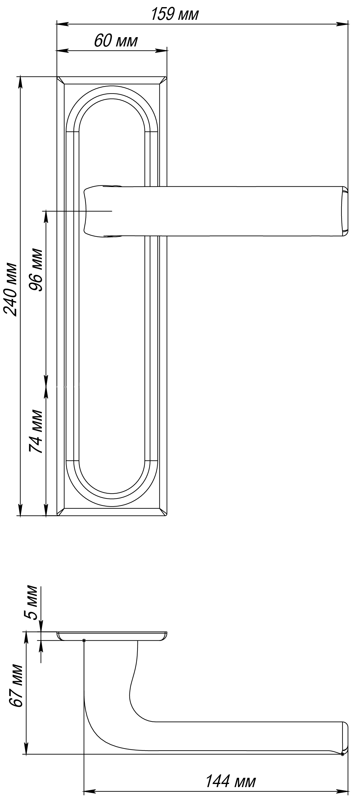 Ручка дверная THE BUS STATION PLS WF на планке, цвет Зимняя стужа/Winter Frost фото фурнитура Набережные Челны