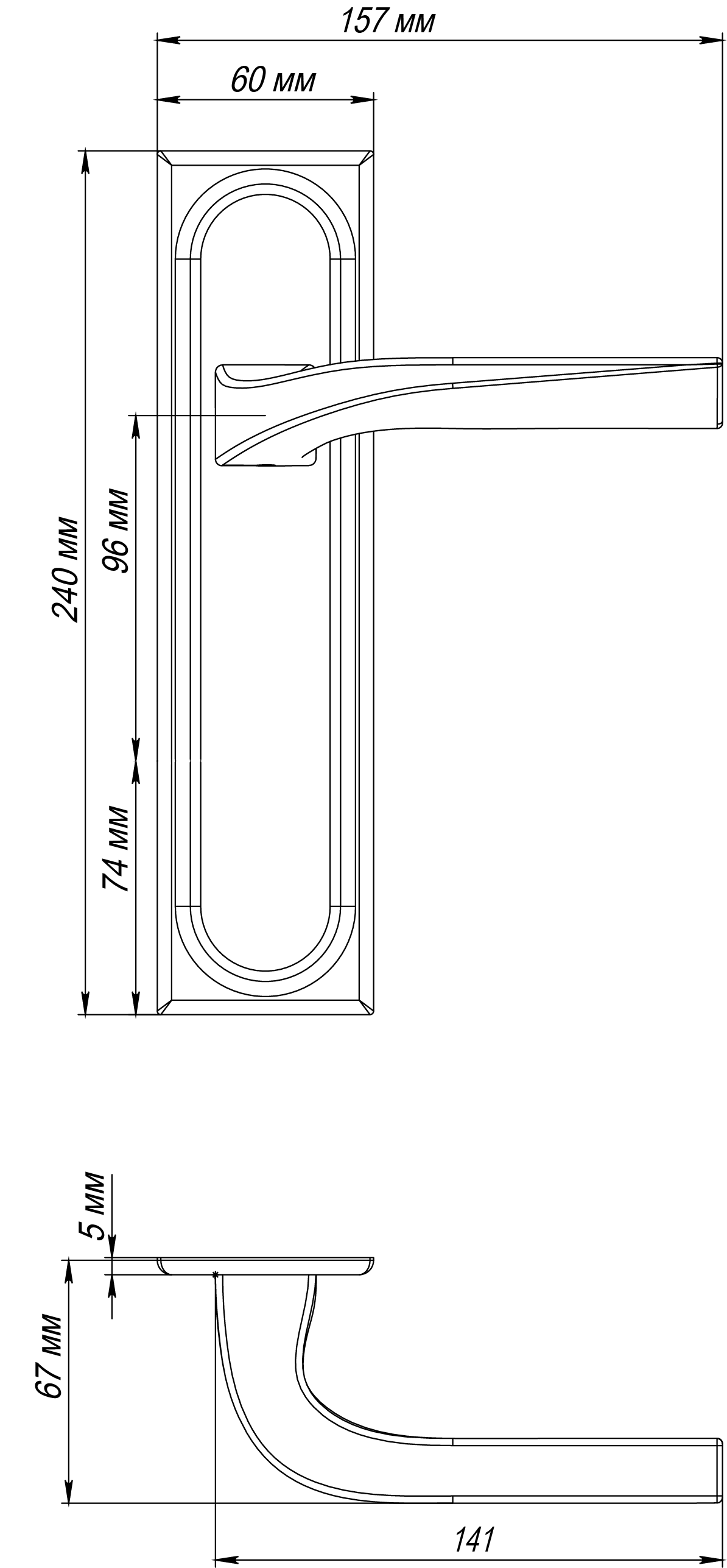 Ручка дверная WD CONCERT HALL PLS SMI на планке, цвет Весенняя дымка/Spring Mist фото фурнитура Набережные Челны