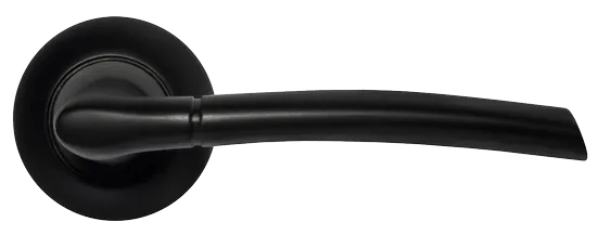 ПИЗА, ручка дверная MH-06 BL, цвет - черный фото купить в Набережных Челнах