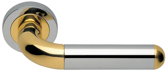 GAVANA R2 COT, ручка дверная, цвет - глянцевый хром/золото фото купить Набережные Челны