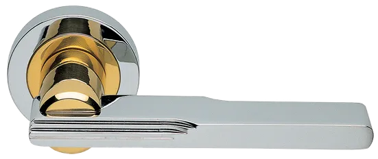 VERONICA R2 COT, ручка дверная, цвет - глянцевый хром/золото фото купить Набережные Челны