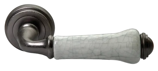 UMBERTO, ручка дверная MH-41-CLASSIC OMS/GR, цвет - старое мат.серебро/серый фото купить Набережные Челны