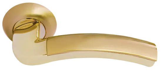 ПАЛАЦЦО, ручка дверная MH-02 SG/GP, цвет - мат.золото/золото фото купить Набережные Челны