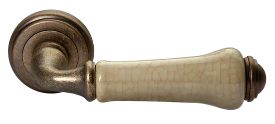 UMBERTO, ручка дверная MH-41-CLASSIC OMB/CH, цвет-старая мат.бронза/шампань фото купить Набережные Челны