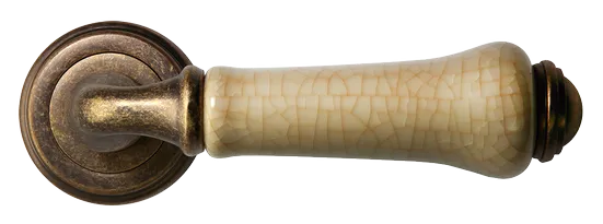 UMBERTO, ручка дверная MH-41-CLASSIC OMB/CH, цвет-старая мат.бронза/шампань фото купить в Набережных Челнах