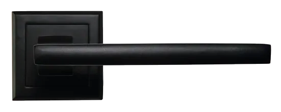 PANTS, ручка дверная на квадратной накладке MH-35 BL-S, цвет - черный фото купить в Набережных Челнах