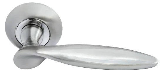 КУПОЛ, ручка дверная MH-09 SN, цвет - белый никель фото купить Набережные Челны