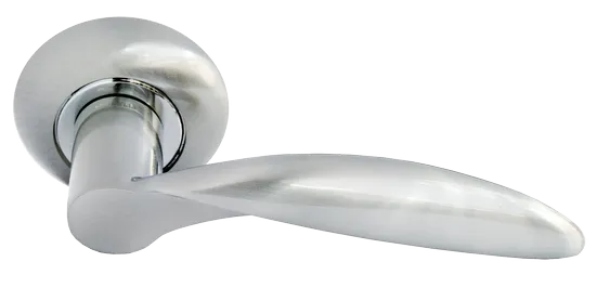 ПОРТАЛ, ручка дверная MH-07 SN, цвет - белый никель фото купить Набережные Челны