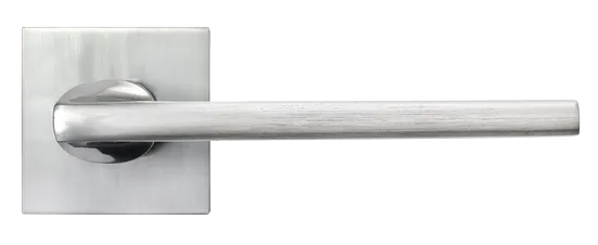 KAFFEE, ручка дверная на квадратной накладке MH-50-S6 SC, цвет - матовый хром фото купить в Набережных Челнах