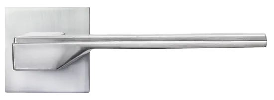 PIERRES, ручка дверная на квадратной накладке MH-49-S6 SC, цвет - матовый хром фото купить в Набережных Челнах