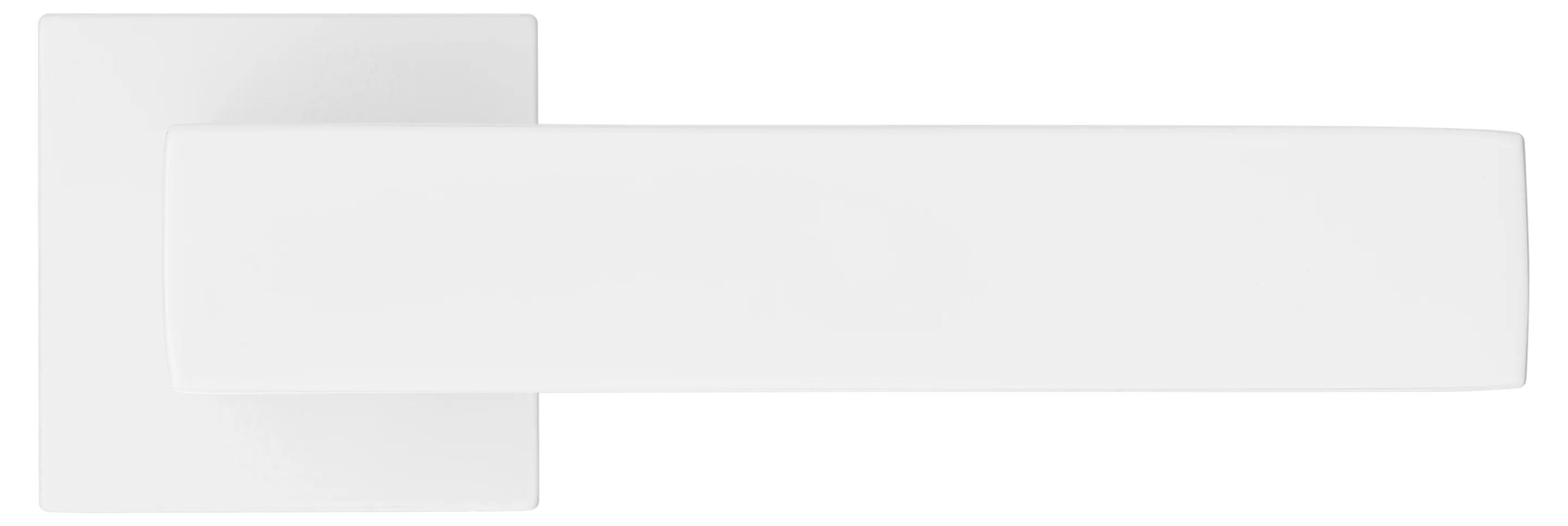 MIRA, ручка дверная на квадратной розетке MH-54-S6 W, цвет - белый фото купить в Набережных Челнах