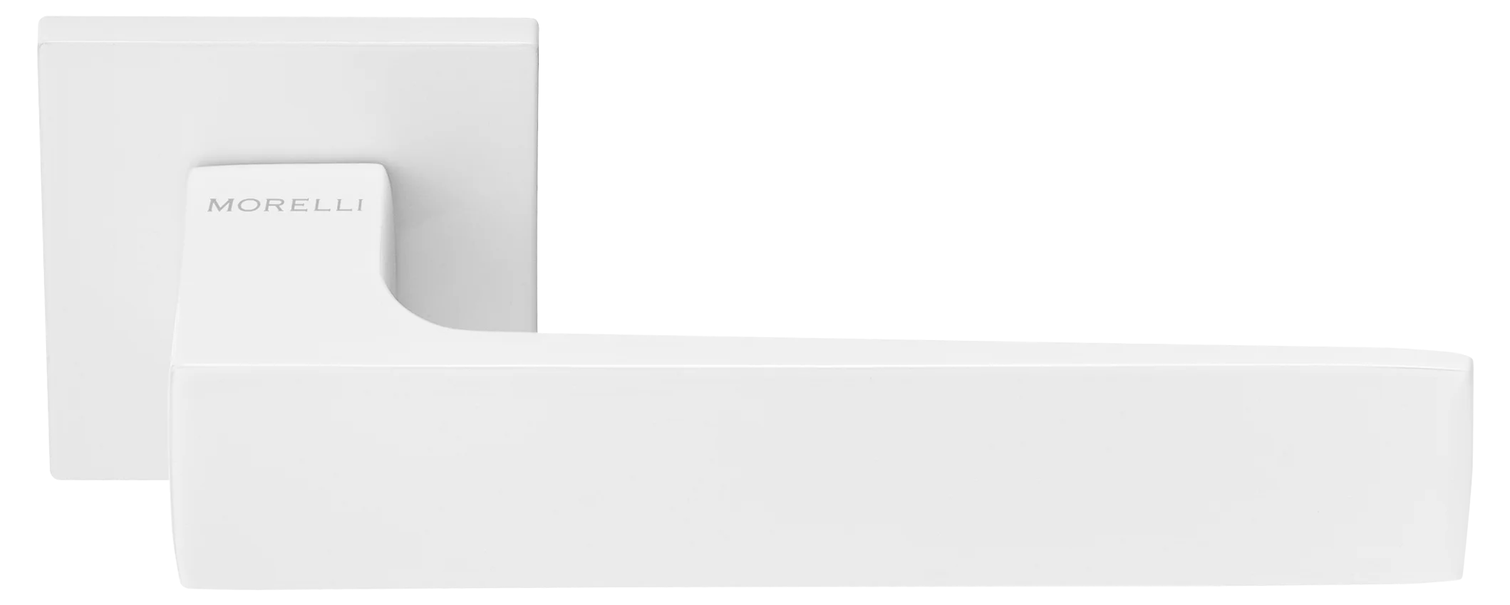 MIRA, ручка дверная на квадратной розетке MH-54-S6 W, цвет - белый фото купить Набережные Челны