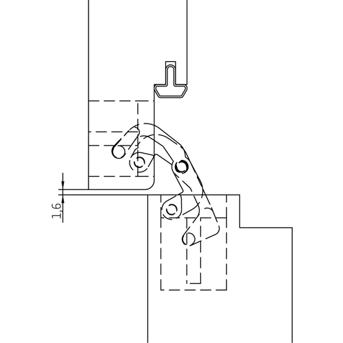 HH-19 B, скрытая петля, цвет - черный фотомореллиНабережные Челны