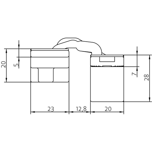 HH-19 B, скрытая петля, цвет - черный фото morelli Набережные Челны