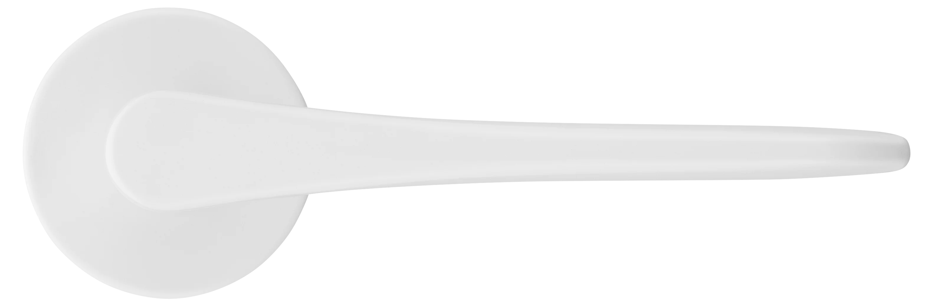 AULA R5 BIA, ручка дверная на розетке 7мм, цвет -  белый фото купить в Набережных Челнах