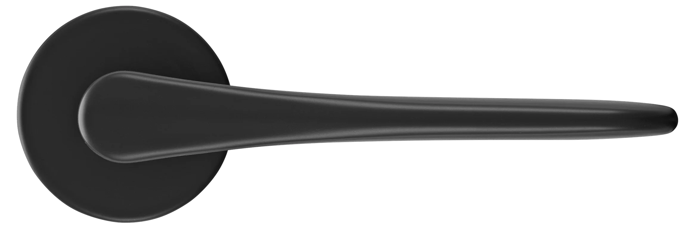 AULA R5 NERO, ручка дверная на розетке 7мм, цвет -  черный фото купить в Набережных Челнах