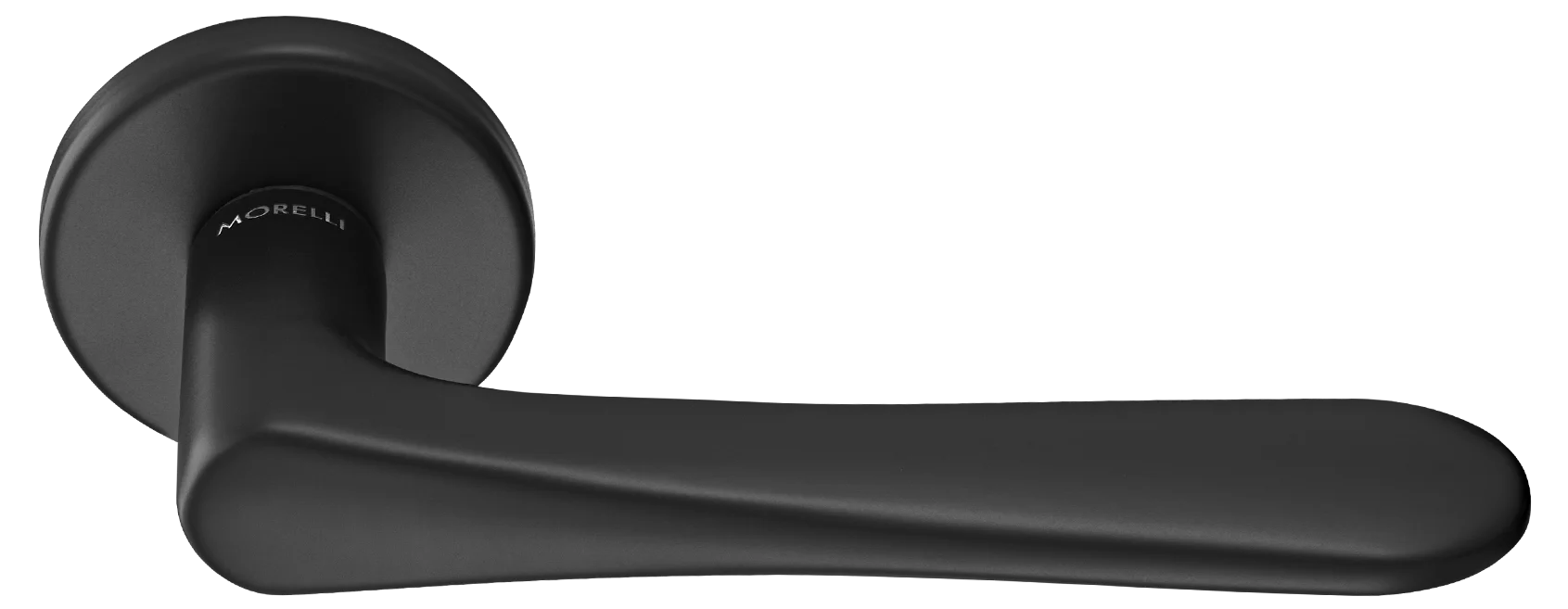 AULA R5 NERO, ручка дверная на розетке 7мм, цвет -  черный фото купить Набережные Челны
