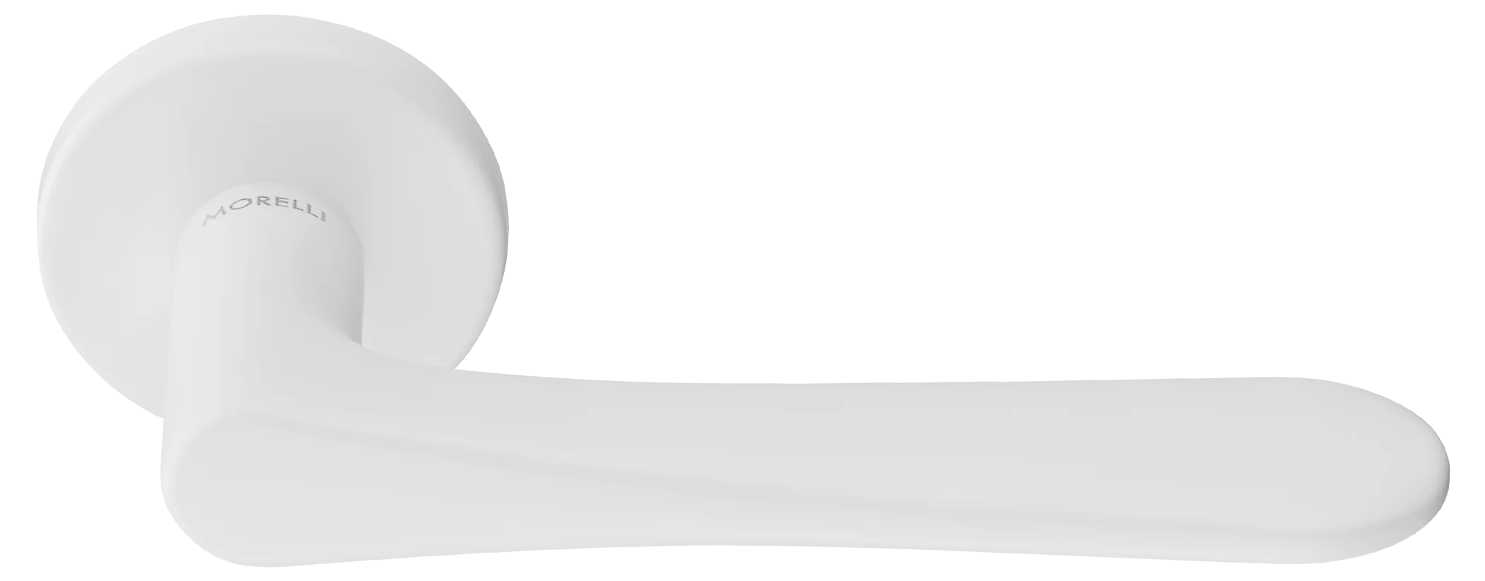 AULA R5 BIA, ручка дверная на розетке 7мм, цвет -  белый фото купить Набережные Челны