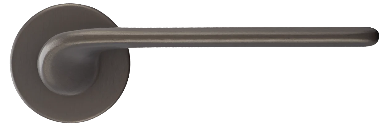 TOMORROW R5 ANT, ручка дверная на розетке 7мм, цвет -  антрацит фото купить в Набережных Челнах