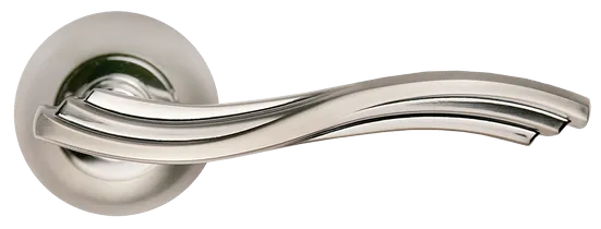 МИРАЖ, ручка дверная MH-14 SN/CP, цвет - бел.никель/хром фото купить в Набережных Челнах