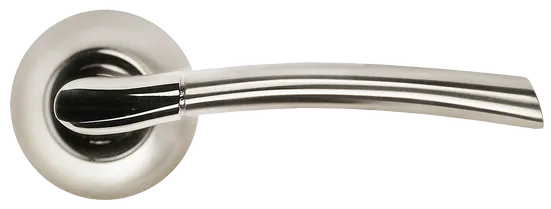 ПИЗА, ручка дверная MH-06 SN/CP, цвет - бел. никель/хром фото купить в Набережных Челнах