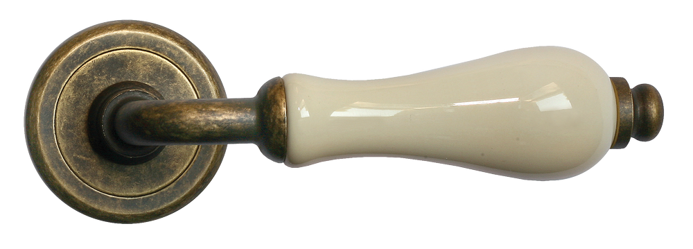 CERAMICA, ручка дверная CC-3 OBA/CHAMP, цвет - античная бронза/шампань фото купить в Набережных Челнах