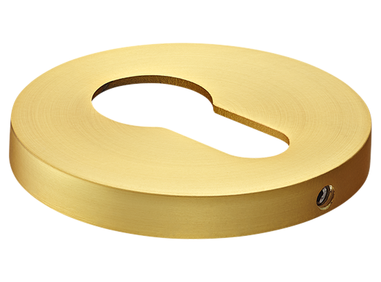 Накладка на ключевой цилиндр, на круглой розетке 6 мм, MH-KH-R6 MSG,  цвет - мат. сатинированное золото фото купить Набережные Челны