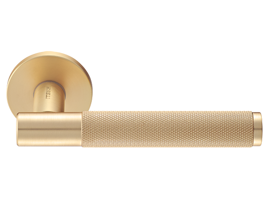 Ручка дверная "AZRIELI" на круглой розетке 6 мм, MH-57-R6T MSG, цвет - мат. сатинированное золото фото купить Набережные Челны
