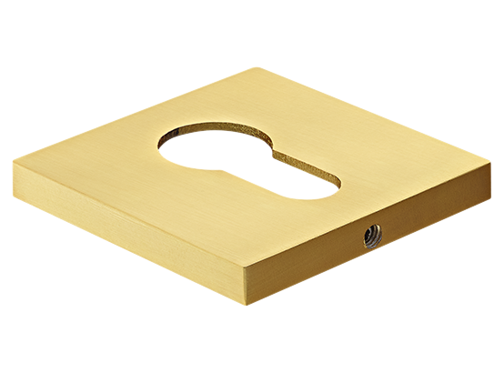 Накладка на ключевой цилиндр, на квадратной розетке 6 мм, MH-KH-S6 MSG, цвет - мат. сатинированное золото фото купить Набережные Челны