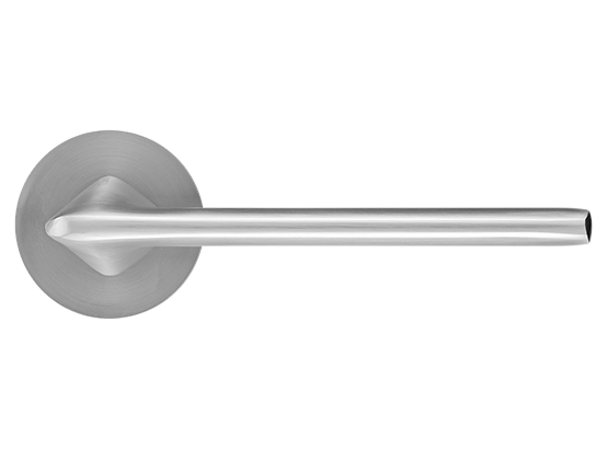 Ручка дверная "OAKA" на круглой розетке 6 мм, MH-61-R6 MSC цвет - мат. сатинированный хром фото купить в Набережных Челнах