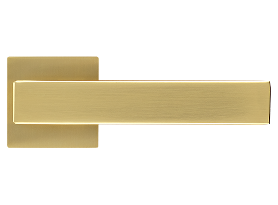LOT ручка дверная на квадратной розетке 6 мм MH-56-S6 MSG, цвет - мат.сатинированное золото фото купить в Набережных Челнах