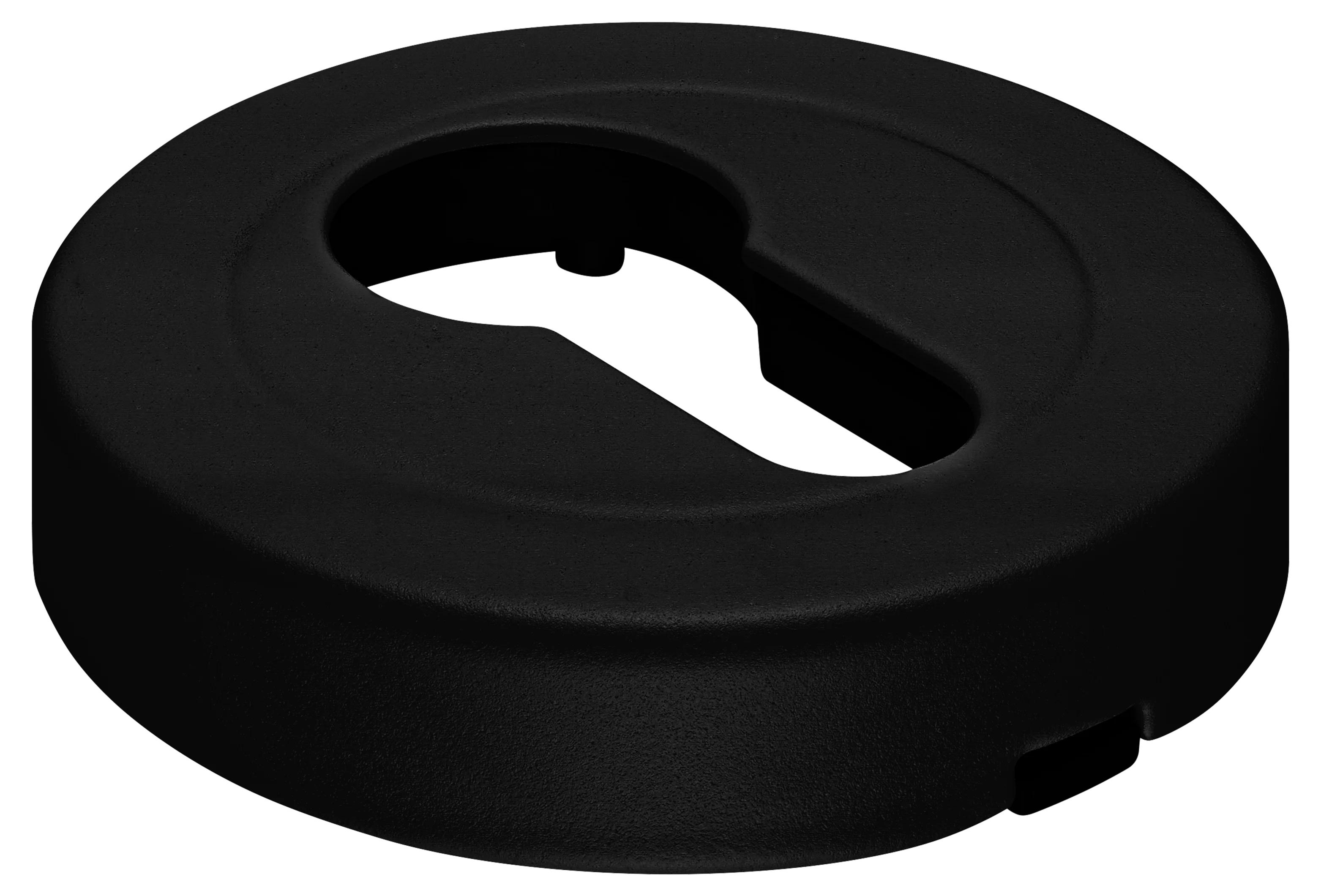 LUX-KH-R2 NERO, накладка на евроцилиндр, цвет - черный фото купить Набережные Челны
